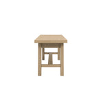 Studio CTH Hamptons Farmhouse Pale Wood Bench | 4 Seater