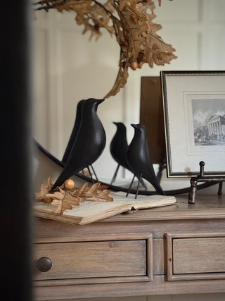 Matte Black Bird Ornament | Available in Two Sizes