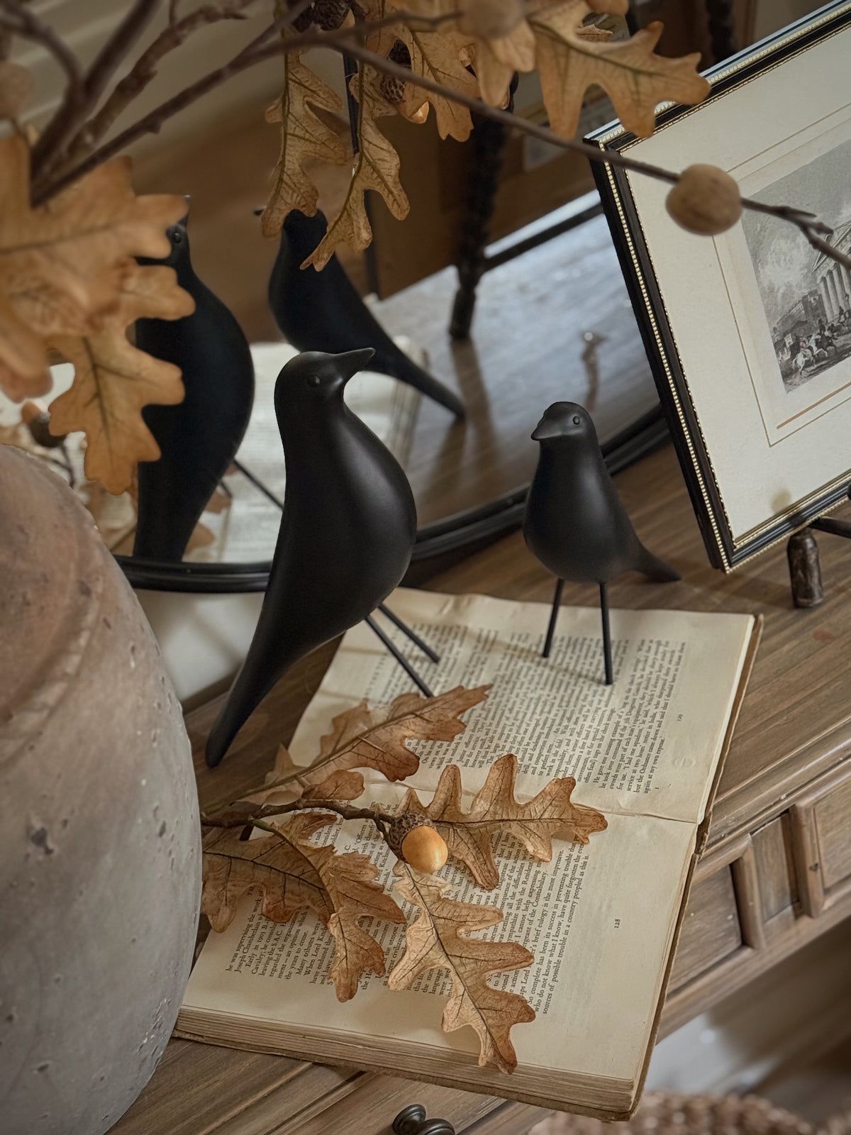 Matte Black Bird Ornament | Available in Two Sizes
