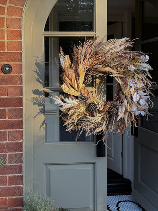 Autumn Harvest 80cm Dried Foliage Wreath