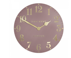Thomas Kent Arabic Blush Pink Wall Clock with raised numerals