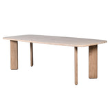 A striking dining table made from ash with a gorgeous travertine top. A real statement piece.

Dimensions:

&nbsp;H 77cm W 100cm&nbsp; L 220cm

96.5 kg