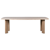 Charles Ted Sorrento Traventine & Ash Dining Table