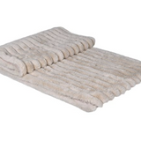 Luxury Truffle Faux Fur Throw