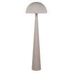 Truffle Dome Floor Lamp with conical base and dome shade in neutral finish