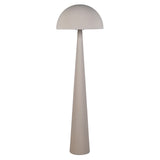 Truffle Dome Floor Lamp with conical base and dome shade in neutral finish