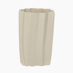 Una Ceramic Almond White Sculpture Vase