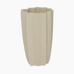 Una Ceramic Almond White Sculpture Vase