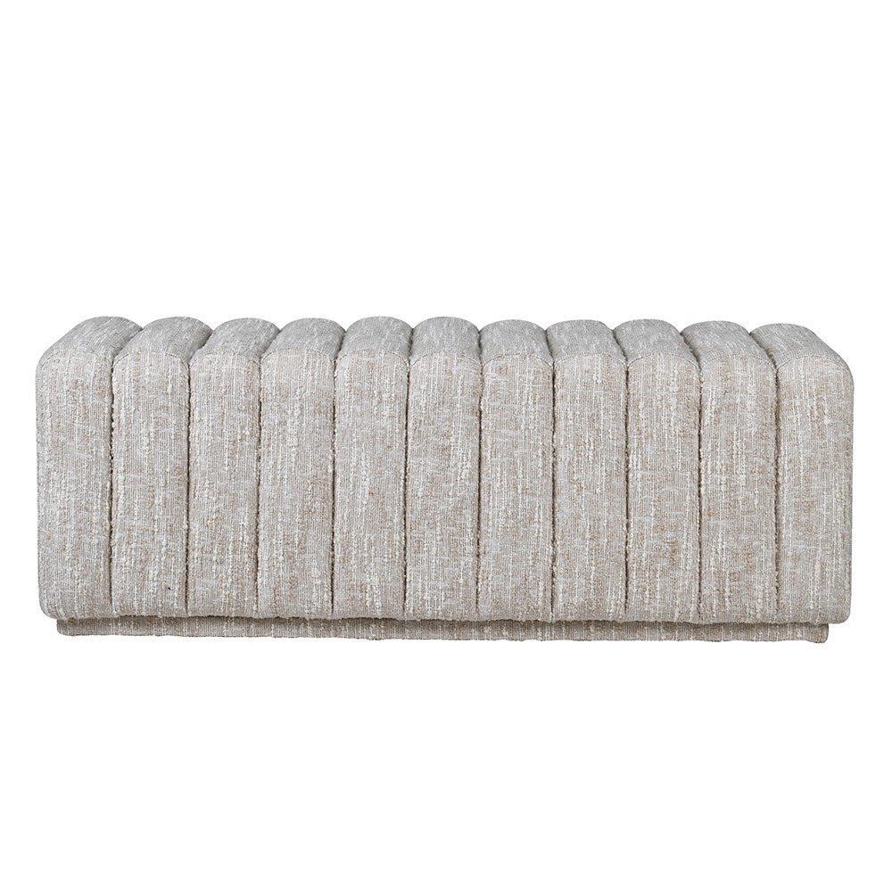 Upholstered Ottoman Bench - front view