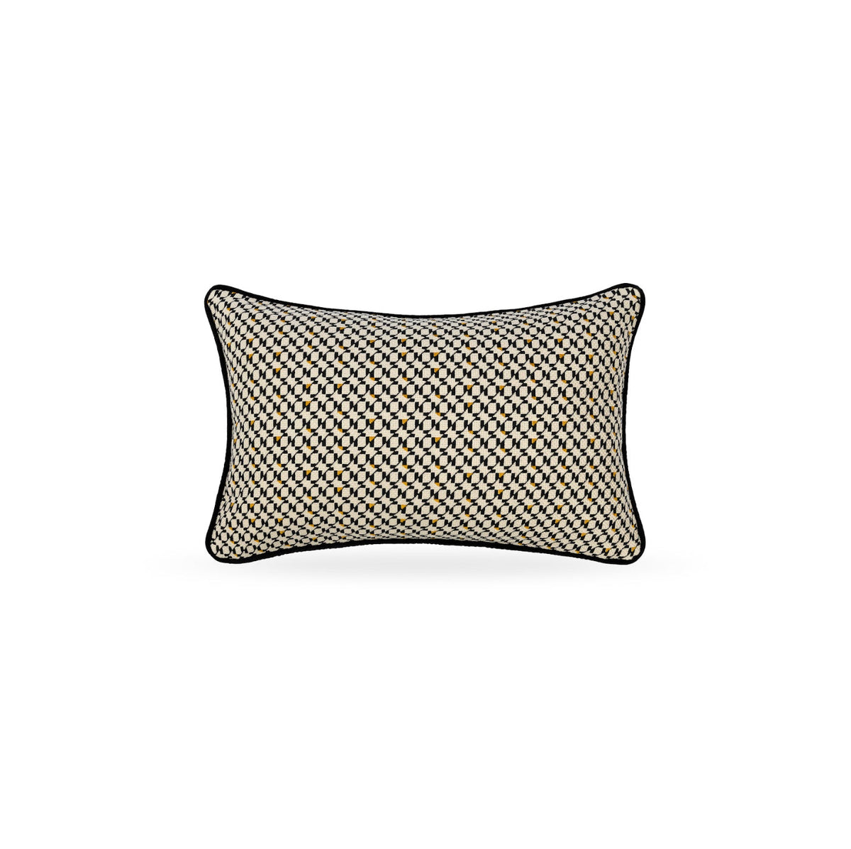 Filkins geometric rectangle cushion styled on a sofa