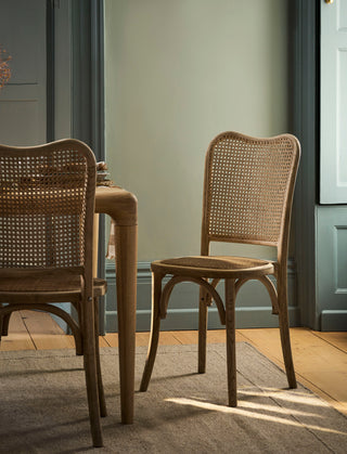 Kemble elm and rattan stacking dining chair
