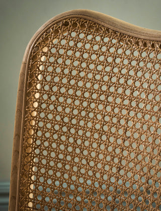 Kemble elm and rattan stacking dining chair, view 4