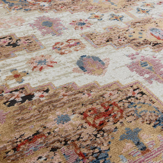 Edge detail of the Zola Aras traditional rug