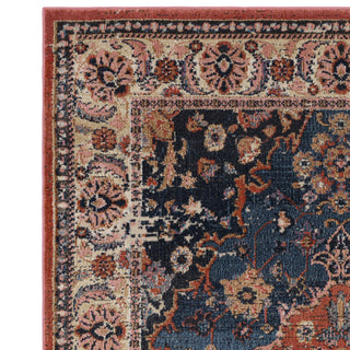 Detail of the Zola Heris rug deep pile