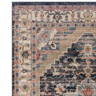 Detail of the Zola Razan rug deep pile