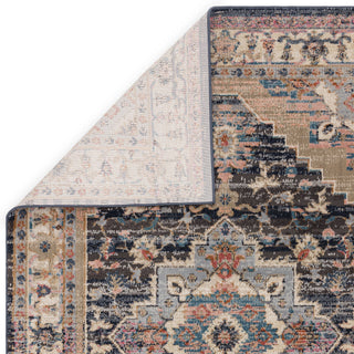 Pattern detail of the Zola Razan traditional rug