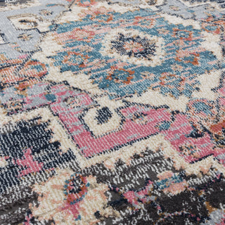 Edge detail of the Zola Razan traditional rug