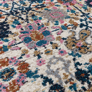 Edge detail of the Zola Sarab traditional rug