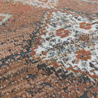 Edge detail of the Zola Tark traditional rug