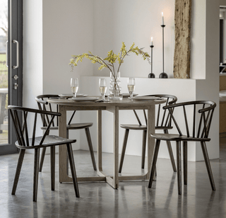 Alani Round Dining Table | Smoked Oak - CharlesTed Home