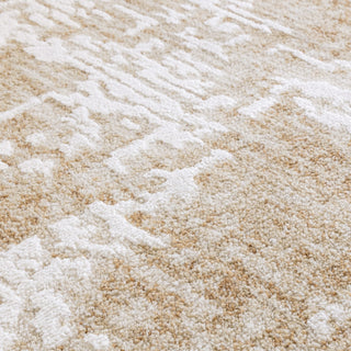 Anders abstract rug in beige and honey, detail view 4