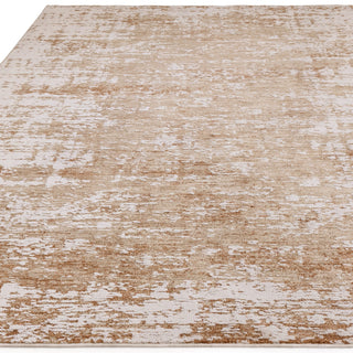 Anders abstract rug in beige and sand, detail view 1