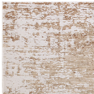 Anders abstract rug in beige and sand, detail view 2