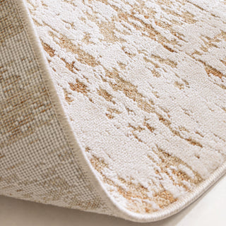 Anders abstract rug in beige and sand, detail view 3