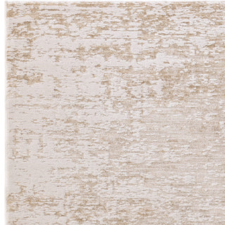 Anders abstract rug in beige and taupe, detail view 2