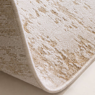Anders abstract rug in beige and taupe, detail view 3