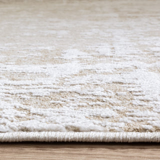 Anders abstract rug in beige and taupe, detail view 5