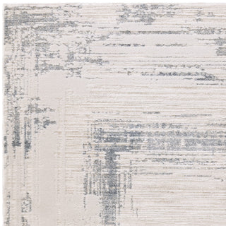 Anders bordered rug in ivory and powder blue, detail view 2