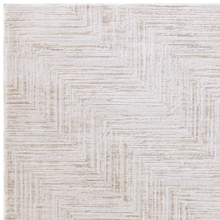 Anders chevron rug in cream and warm beige, detail view 2