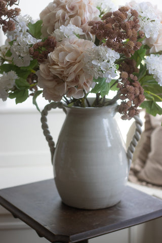 Aurelia Ceramic Jug with Twisted Handles - CharlesTed Home