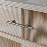 Janah Oak Four Door Sideboard with Bamboo Effect Handle
