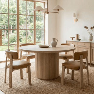 Brimpsfield Curved Ash Dining Chair | Upholstered Seat