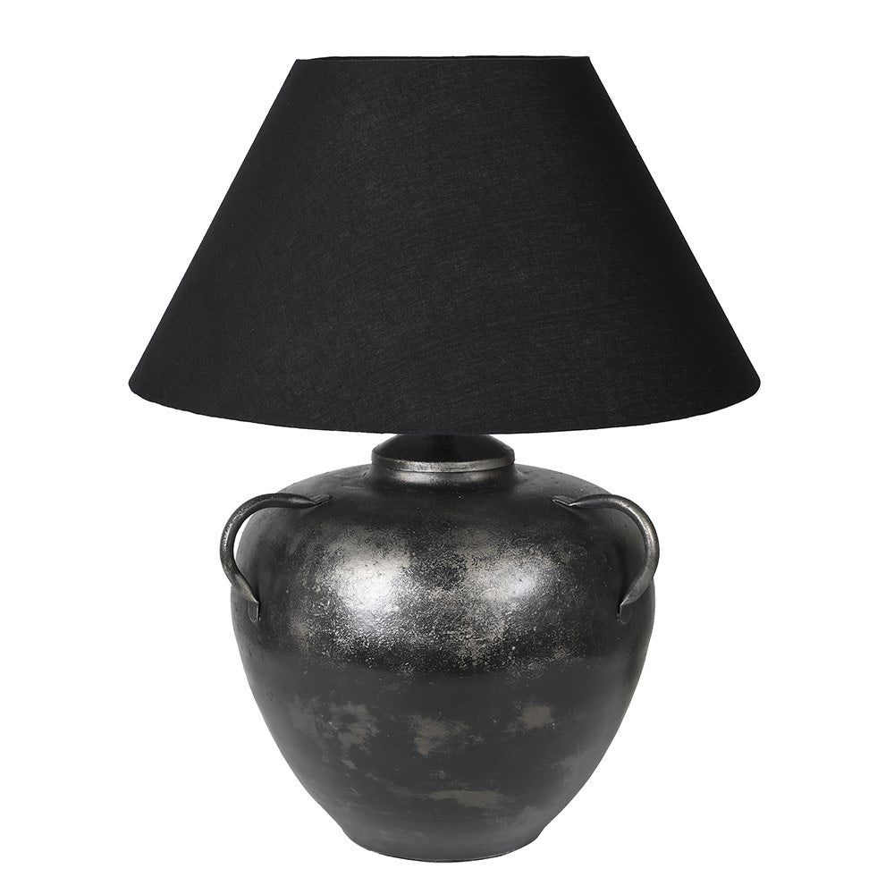 Larchmont Black Statement Lamp with Shade
