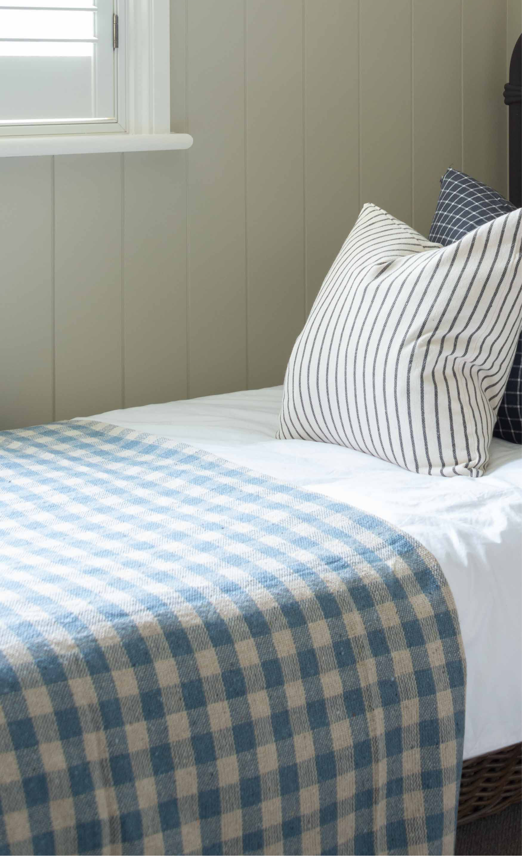 Made from 100% cotton, the Brighton blue gingham throw is both beautiful and functional. Draped over a sofa for an added layer of texture, its blue and white colour palette finishes off your space with an effortless look and feel. &nbsp;