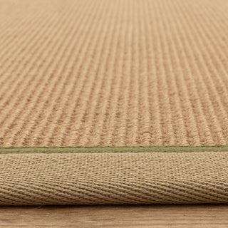 Bordo sage bouclé jute rug angled view