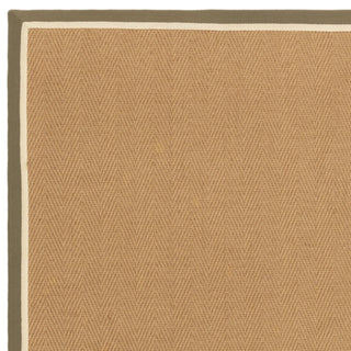 Bordo khaki herringbone jute rug texture detail