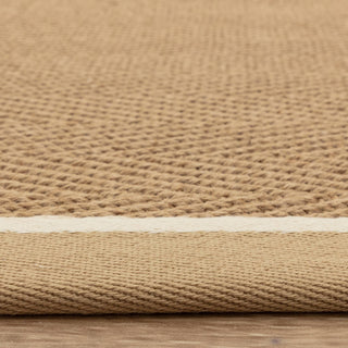 Bordo linen herringbone jute rug angled view