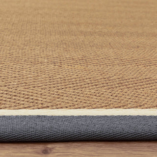 Bordo slate herringbone jute rug angled view