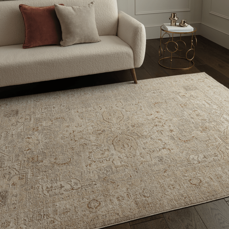 Cappadocia Rug | Beige Vintage Inspired High Low Pile with Lustrous Shine | Available in Four Sizes - CharlesTed Home