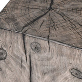 Charles Ted Wood Effect Cube Stool