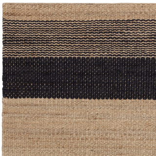 Cedar charcoal jute rug texture detail