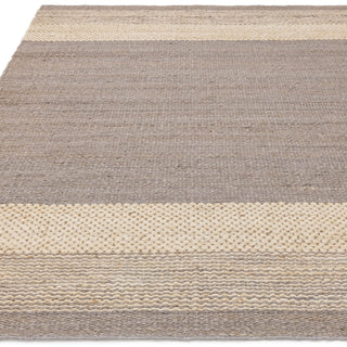 Close-up of the Cedar grey jute rug weave