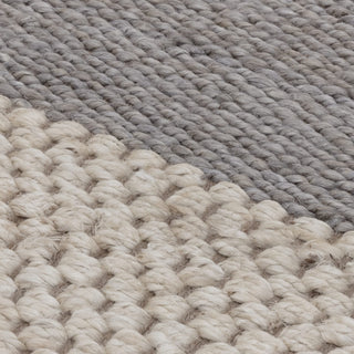 Cedar grey handwoven jute rug detail
