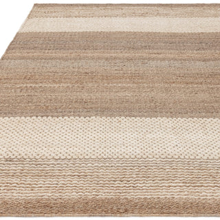 Close-up of the Cedar ivory jute rug weave