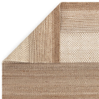 Cedar ivory jute rug edge detail