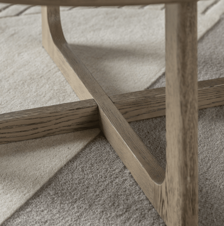 Charles Ted Alani Round Coffee Table | Smoked Oak - CharlesTed Home